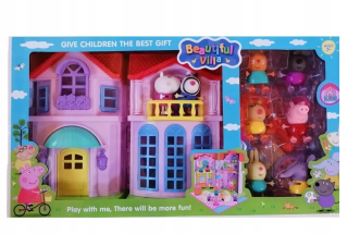 Postavička - Pig Peppa House 8 Figuríny Nastavené príslušenstvo