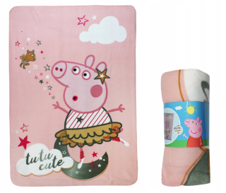 Prikrývka, prehozy na posteľ - Peppa Peppa Pepa People Detský nevýraz 100x140