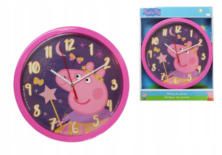 Hodiny do detskej izby - Peppa Peppa PPA Wall Clock pre dieťa 25 cm