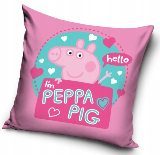 Detský dekoračný vankúš - Vankúš Pippa Pig Pig Jasiek 40x40 + Príspevok