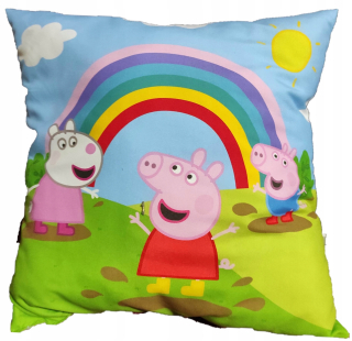 Detský dekoračný vankúš - Peppa Pig Pig vankúš 40x40 cm
