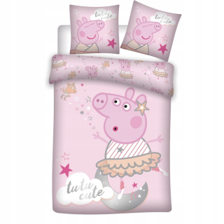 Detský set paplón, vankúš - Peppa Pepa Pepa George Cotton Bedding 140x200