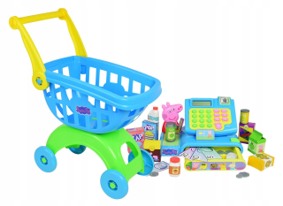 PEPPA PIG - OBCHOD + POKLADNA + KOŠÍK - HTI - 69810