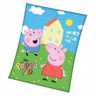 Prikrývka, prehozy na posteľ - Peppa ošípané polárne prikrývky posteľná sklama 150x200cm