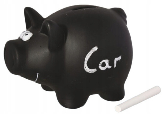 Pokladnička pre deti - Piggy Piggy Bank s kriedou na písanie otvorenia