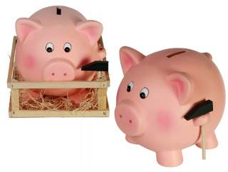 Detská pokladnička - Piggy Piggy Bank s kladivom na farme XXL Big