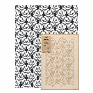 Šablóny na stenu - Maľovanie šablóny opakovateľné / Art Deco Palm #4
