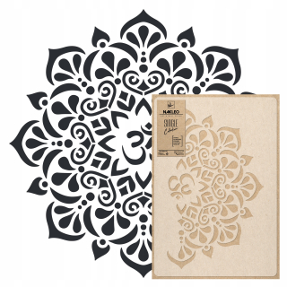 Šablóna maľovanie stenu - Viacnásobná maliarska šablóna / 65x95 / om mandala