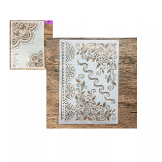Šablóny na stenu - Šablóny scrapbookingu Mandala - 2 kusy