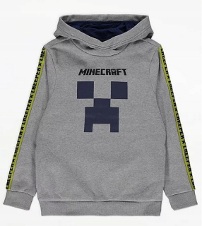 Minecraft  - Šedá mikina Minecraft George 11-12L Courier