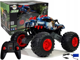Auto auto off-road veľké koleso dinosaurus na diaľku