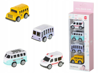 Autá auto ambulancie metal set 4ks