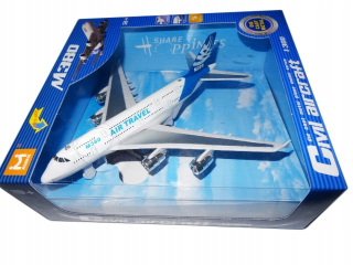Osobné lietadlo Airbus 310S modrý kovový
