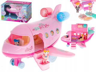 Lietadlo Transporter s príslušenstvom Pink nábytok