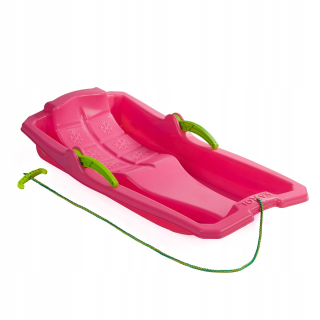 Sánky - Plastové sánky s brzdami Pink