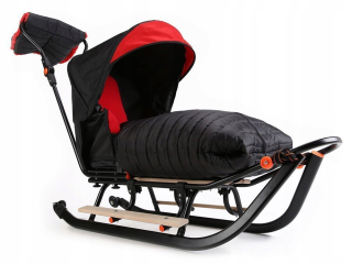 Sánky - SLEDS FULL SHOPTY BAG 3IN1 + KOLEBY + POTRAVINY + MUFF