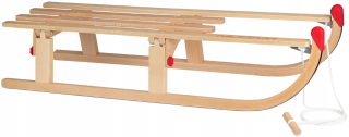Sánky - Drevené skladacie sánky pre deti NIJDAM 110cm