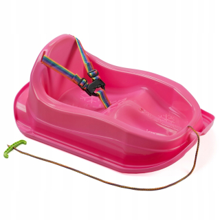 Sánky - Plátky Plastový Mini Pink Bobek