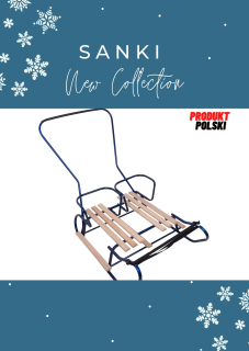 Sánky - Dvojité sánky s operadlom vedľa seba