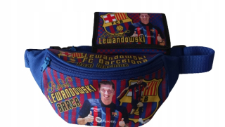 Obličkový vaset + lewandowski peňaženka fc barcelona