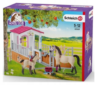Schleich 42369 Farma + stablemate arabskí kone