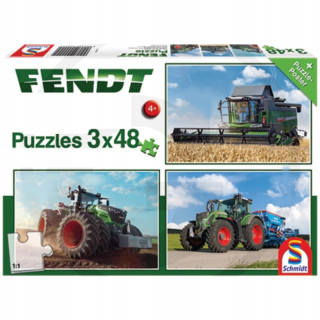 Schmidt Puzzle Fendt 1050, 724, 6275L 3x48el.