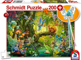 Schmidt puzzle víly v lese 200 el + prútik