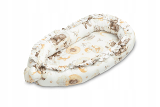 Hniezdo pre bábätko - Sensillo, Socket/Cocoon 80x45 cm, Velvet Sleep Bége