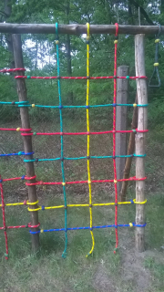 Detské ihrisko - Lezecké mesh Monkey Grove 1 x 2 m Silné lano