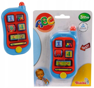 Simba 4015349 ABC Môj prvý telefón so zvukom