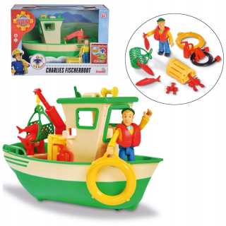 Simba Fireman Sam Rybársky čln Kuter Charlie AKC