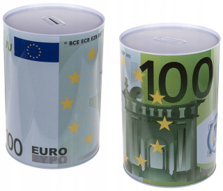 Detská pokladnička - Piggy Bank 100 EUR XXL LIGHT ONE -ČAS CAN