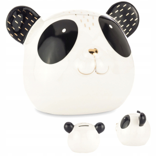 Detská pokladnička - Piggy Bank pre deti, veľký otvárací panda medvedíka 14.5
