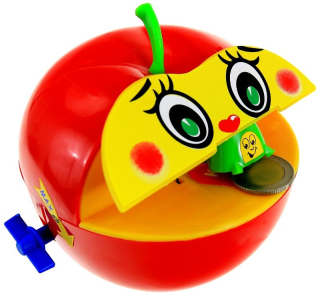 Detská pokladnička - Piggy Bank Apple zje produktové mince pl