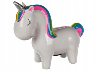 Pokladnička pre deti - Prasiatko Unicorn s dúhovou hrivou XL Pegasus 3D