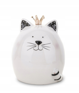 Detská pokladnička - Piggy Bank 12x10 cm White Open