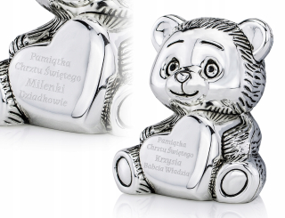 Detská pokladnička - Piggy Bank nesie darčekový krst Rok + gravírovanie
