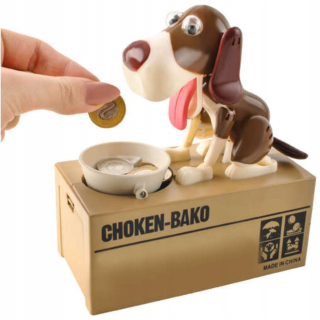 Detská pokladnička - Piggy Bank Dog Eats Interactive Coins