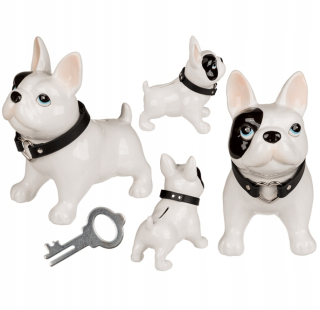 Detská pokladnička - Piggy Bank Dog Dog veľký 19cm + kľúč