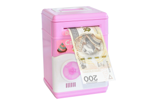 Trezor prasiatka Bankomat so zvukovými a svetelnými efektmi