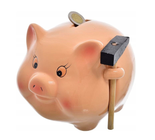 Pokladnička pre deti - Piggy Piggy Bank Veľký 17,5 cm s kladivom xxl