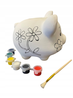 Pokladnička pre deti - Biała Piggyback Piggy Bank