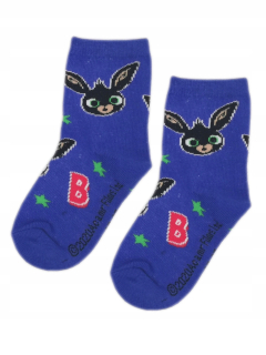 Zajačik Bing - Chlapci ponožky Bing Blue Cotton 27-30