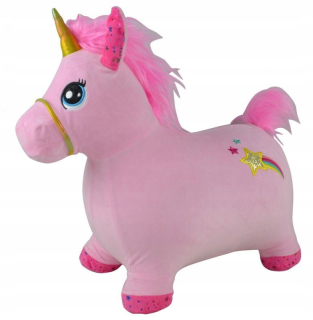 Jumper gumový unicorn objatie a láska ružová
