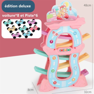 Papper auto puzzle ružové puzzle