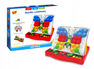 Smily Play Puzzle s mozaikovým gombíkom so stojanom