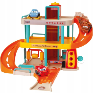 Smoby garáž Vroom Planet Cars + zikzak McQueen