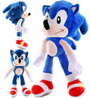 Postavička - Sonic maskot VEĽKÝ MODEL 30 cm vysoko kvalitný plyš