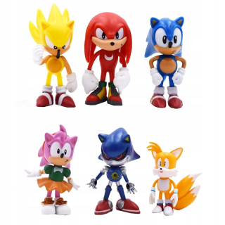 Sonic the Hedgehog obrázkoch hračky súprava 6 ks