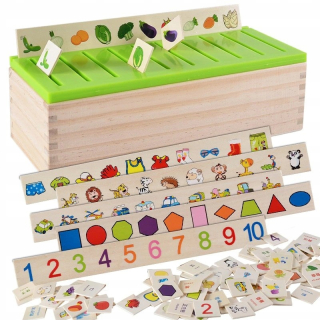Triedič Drevené puzzle skladačky